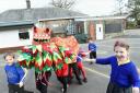 Ennerdale School pupils learn about Chinese culture during their topic on the Chinese New Year.  pic MIKE McKENZIE 27th Feb 2015

DRAGON DANCE:  Ennerdale School pupils have a ball as they dance around with the Cheinese Dragon they made during the