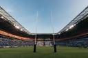 The rugby goal-posts