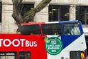 Tootbus roof damaged by tree in Holborn
