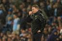 Eddie Howe watches on during Newcastle United's weekend defeat to Manchester City