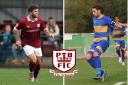 Ryan Hervel (left) and Jamie Dicks are the first signings of the summer for Potters Bar. Pictures: PETER SHORT & TGS PHOTO