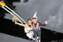 Ross Basham and Hannah Phillips got married on a bridge and then started married life with a bungee jump