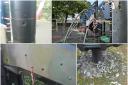Vandals removed bolts from playground equipment in Nursery Green, Hampton, endangering children