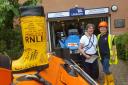 Scenes from the Welly Relay by the RNLI
