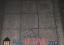 A pavement painting to promote the Iftar.