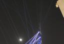 Lights surrounding the Burj Khalifa