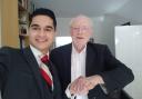 Lord Neil Kinnock former Labour leader and myself at his house