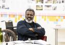 Danny Sapani in rehearsals for From Riverside to Crazy at Hampstead Theatre