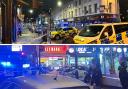Pictures from scene of shooting in Dalston