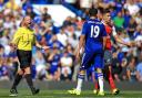 Chelsea's Diego Costa wound up the Arsenal defence during his side's 2-0 victory in which the Gunners had two players sent off