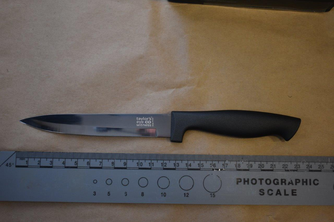 The Old Bailey were shown this knife, similar to the one bought by Danyal Hussein in Asda (Photo: PA)