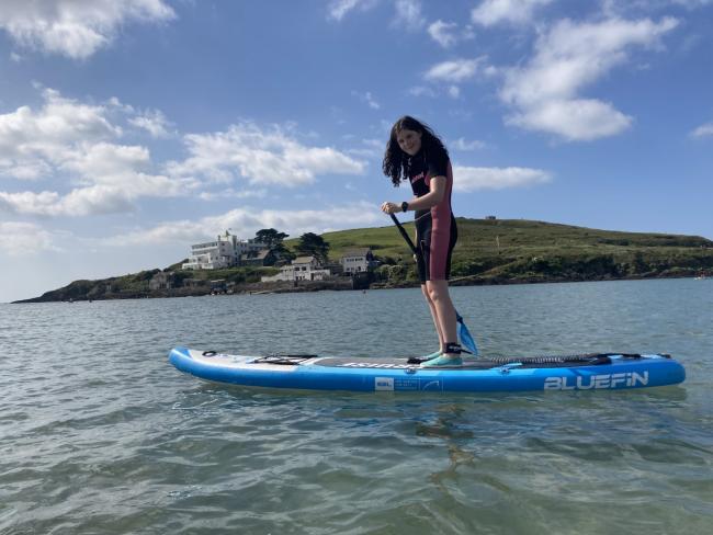 Paddleboarding in Burgh Island