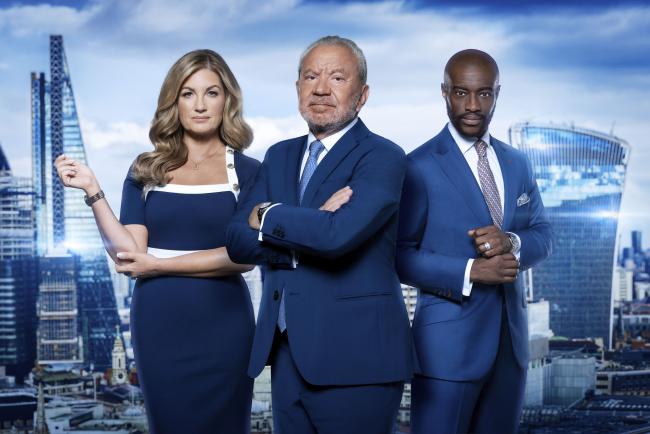 Baroness Brady, Lord Sugar and Tim Campbell (BBC Pictures)