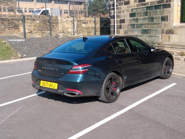This Is Local London: The Genesis G70 has a distinctive look