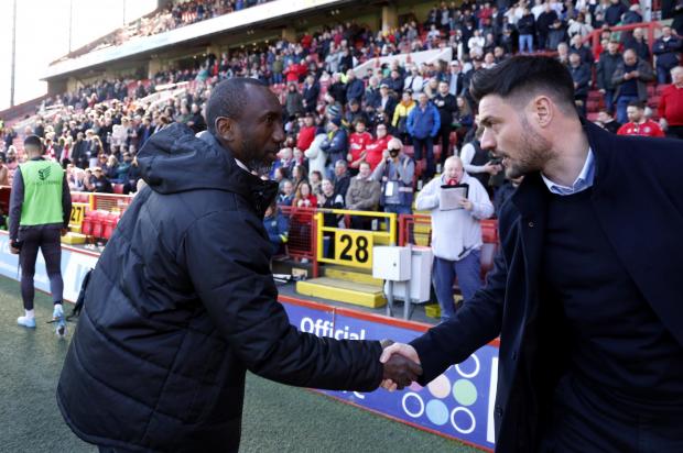 This Is Local London: Jimmy Floyd Hasselbaink and former Charlton manager Johnnie Jackson