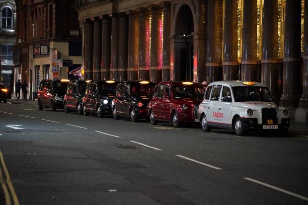 This Is Local London: Taxi cars were factored in to the the cost of living for students. Picture: PA
