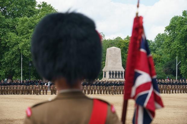 This Is Local London: Troops of the Household Cavalry during the Brigade Major's Review on Horse Guards Parade on Thursday. Picture: PA