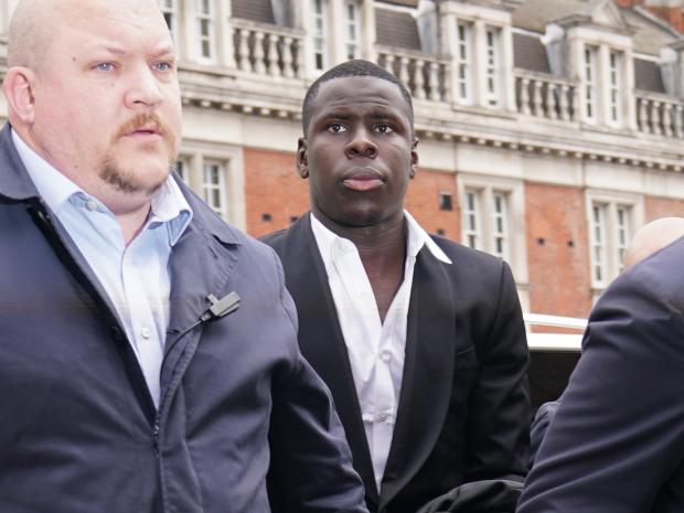 This Is Local London: Zouma on his way into court ahead of the sentencing (PA)