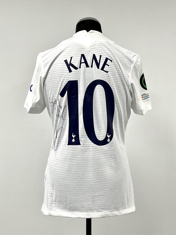 This Is Local London: Harry Kane’s signed white England FIFA World Cup Qatar 2022 Qualifier no.9 jersey v San Marino from November 2021
