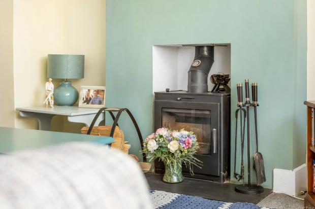 This Is Local London: The log burner adds a cosy feel to the home