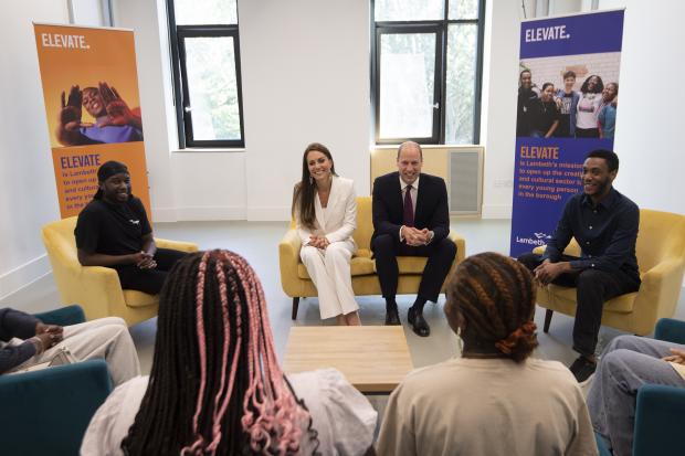 This Is Local London: The Duke and Duchess of Cambridge during their visit to ELEVATE at Brixton House in London to meet with younger generations of the British-Caribbean community, and other diasporas, who represent the next generation of British creative talent, to mark Windrush Day