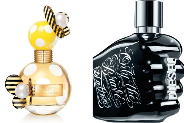 This Is Local London: (Left) Marc Jacobs Honey EDP and (right) Diesel Only the Brave Tattoo EDT (The Perfume Shop/Canva)