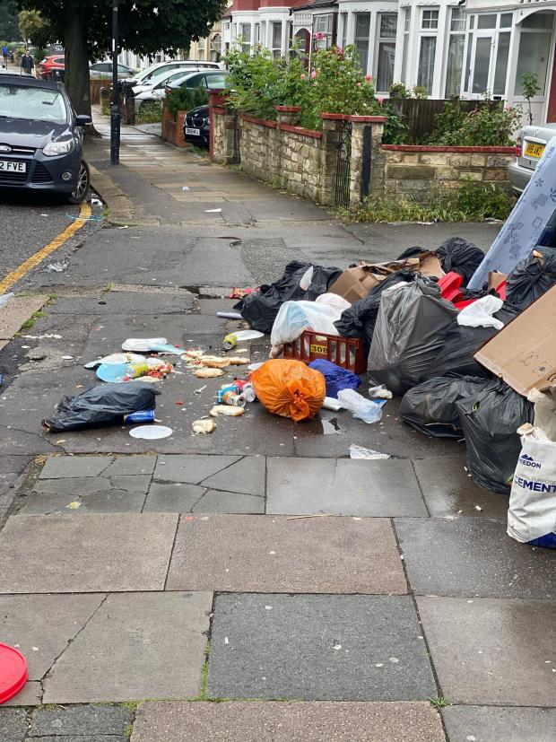 This Is Local London: Fly-tipping in Bowes (Credit Ediz Mevlit)