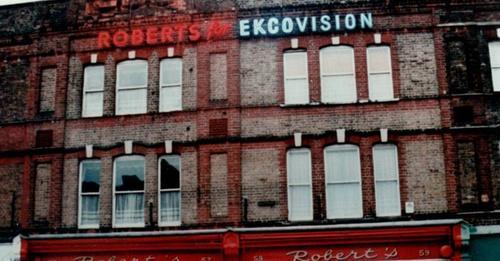 This Is Local London: Roberts for Ekcovision sign when it was lit up. Credit: Alison Sinclair