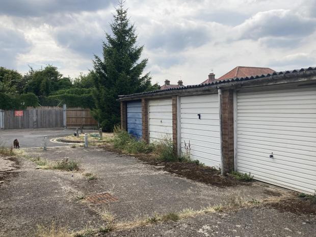This Is Local London: Garages in Badminton Close. Picture: Adam Shaw