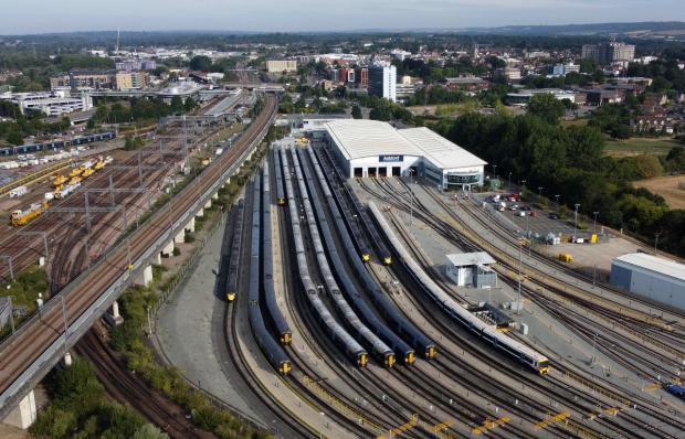 This Is Local London: Trains in sidings near Ashford railway station in Kent (Gareth Fuller/PA)