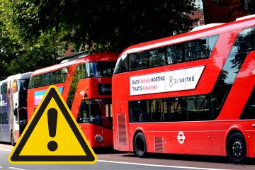 TfL confirm bus changes across London this weekend