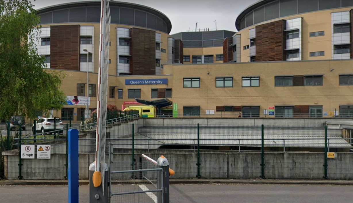 Queen\s Hospital in Romford is managed by Barking, Havering and Redbridge University Hospitals Trust (BHRUT). Credit: Google Street View 