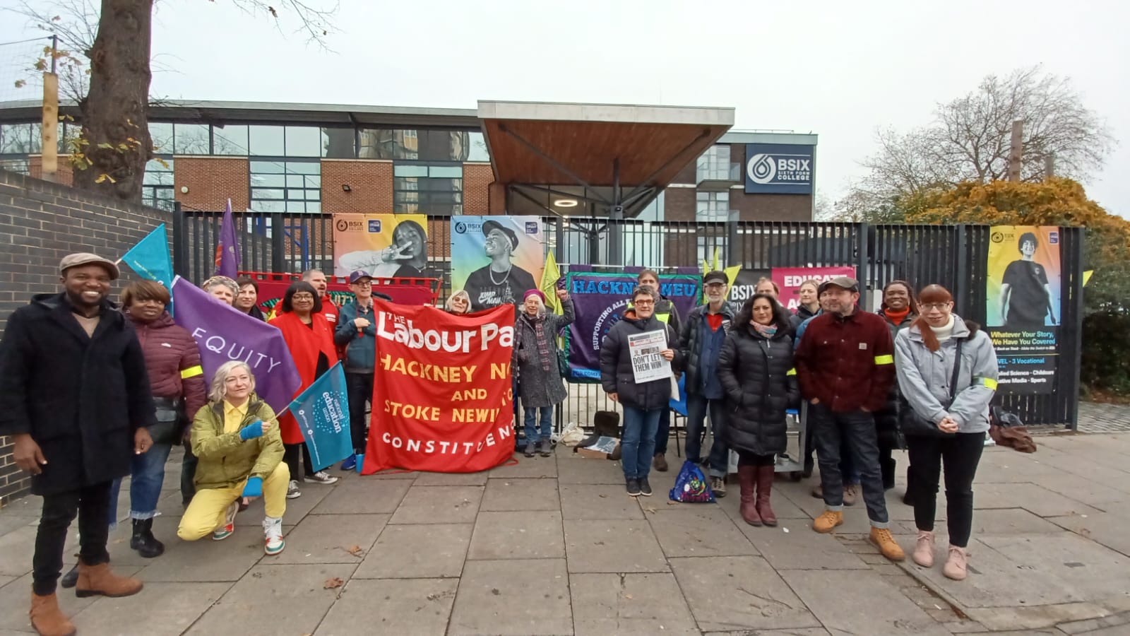 Sixth form teachers in north London strike for more pay