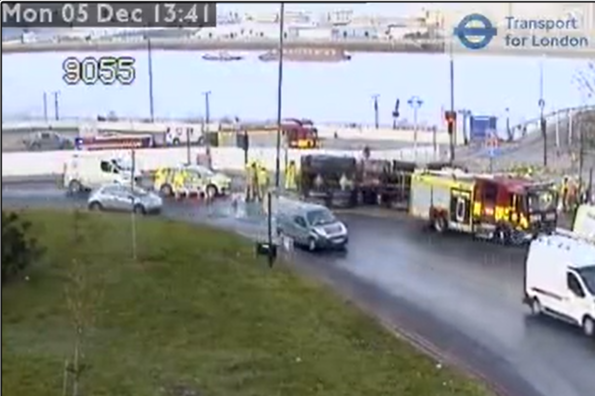 New Ferry Approach Woolwich crash: Lorry driver taken to hospital  