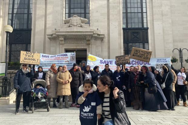 Parents protested against the plans outside Islington Town Hall earlier this month