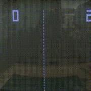 A screen capture from the Pong game