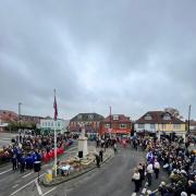 The parade still had a large turnout, despite the ceremony being limited due to COVID