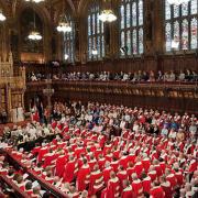 The house of lords in session.