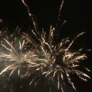 The firework display at St James the Great Primary School - raising money for the school
