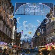 Ramadan lights put up in London for the first time - Max Thomas, St. Johns School