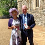 Hilary and Steve Lawther at Windsor Castle