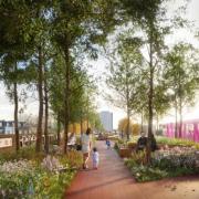 Modelled on a scheme in New York, Camden Highline is set to transform a disused railway line between Camden Road and King's Cross into an elevated walkway and 'garden in the sky'. Image: Hayes Davidson JCFO vPPR