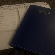 Diary and calender to plan the year ahead.