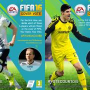 Tottenham's Harry Kane or Chelsea's Thibaut Courtois could be on the front cover of Fifa 16