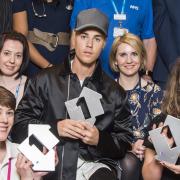Justin Bieber met the Lewisham and Greenwich NHS Trust Choir last month