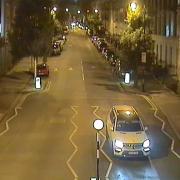 A white Mercedes 350GLE police want to trace after a motorist fired a paintball gun at a number of pedestrians in north London