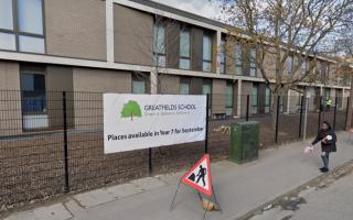 Greatfields School said the banner was not sanctioned by the school and has been taken down